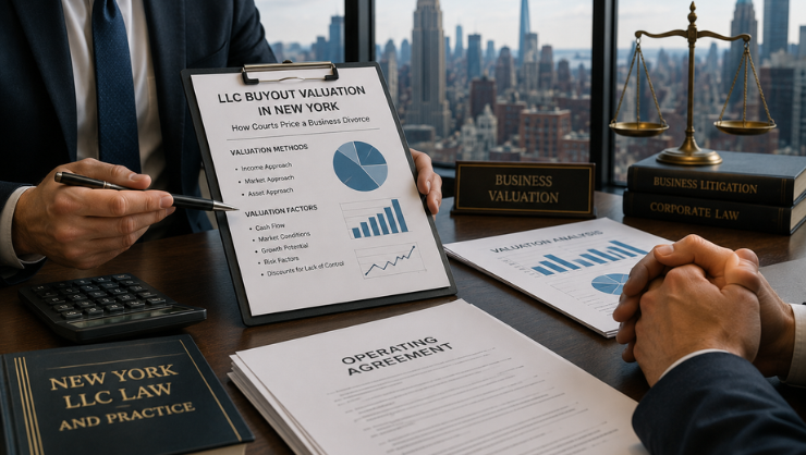 LLC Buyout Valuation in New York: How Courts Price a Business Divorce