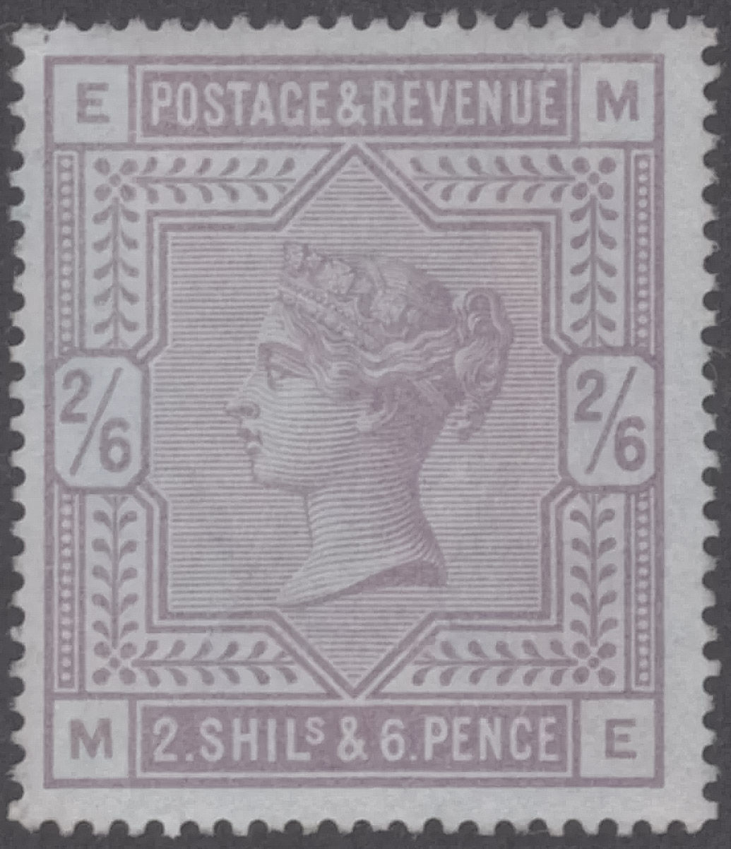 GBQV SG175 2s 6d Lilac on Blued Paper ME FIne Mint Rare cv £6000
