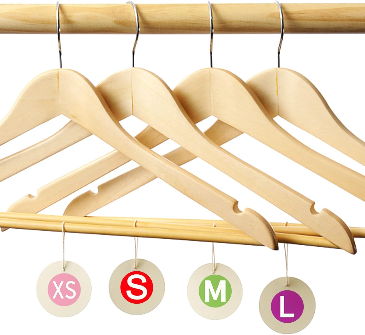 Autocolantes Redondos de Tamanhos de Roupa — 25 mm (3500 Unidades)