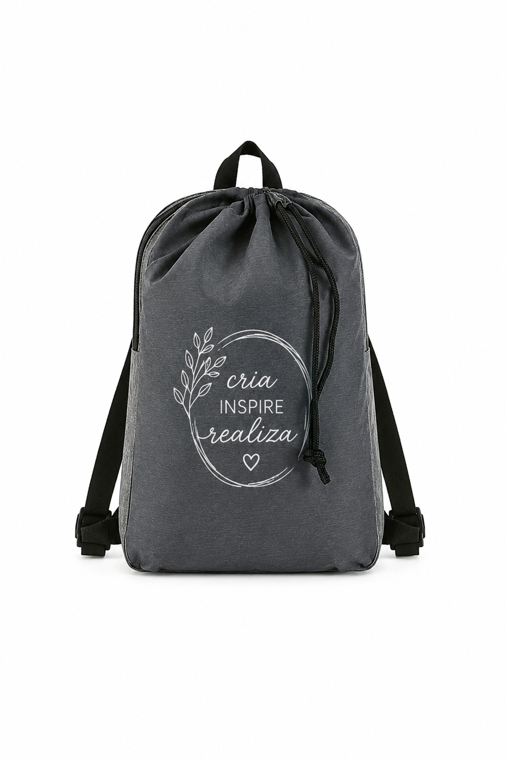 Mochila Bi-Material Premium – Cinza Escuro