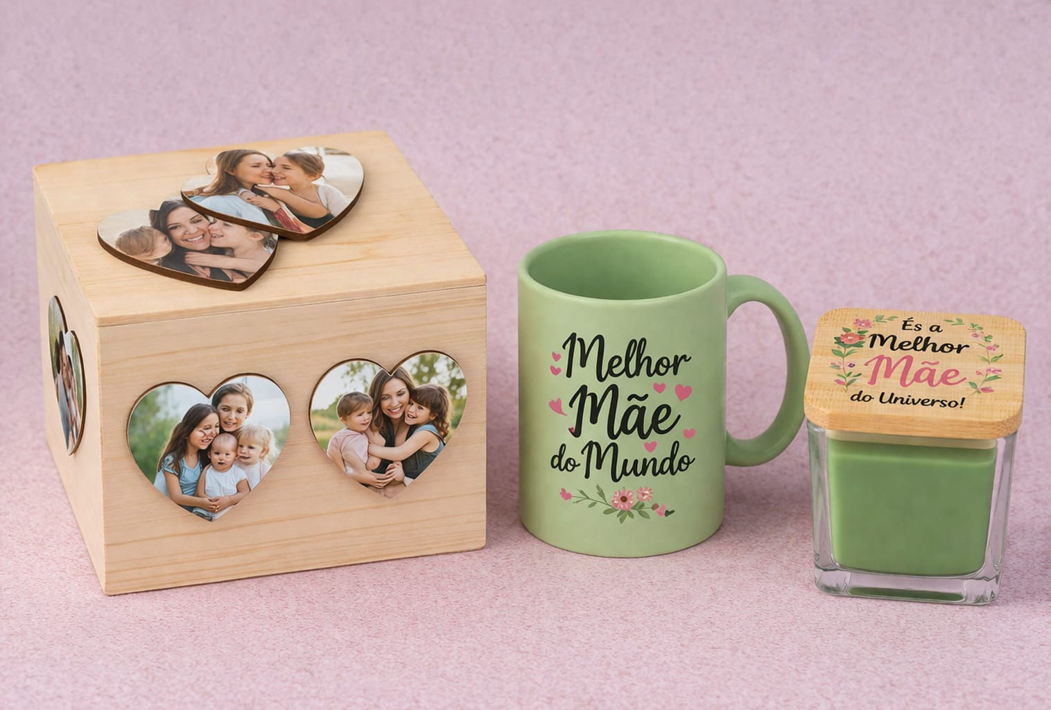 🌸 Caixa Dia da Mãe 🌸 - Verde Menta