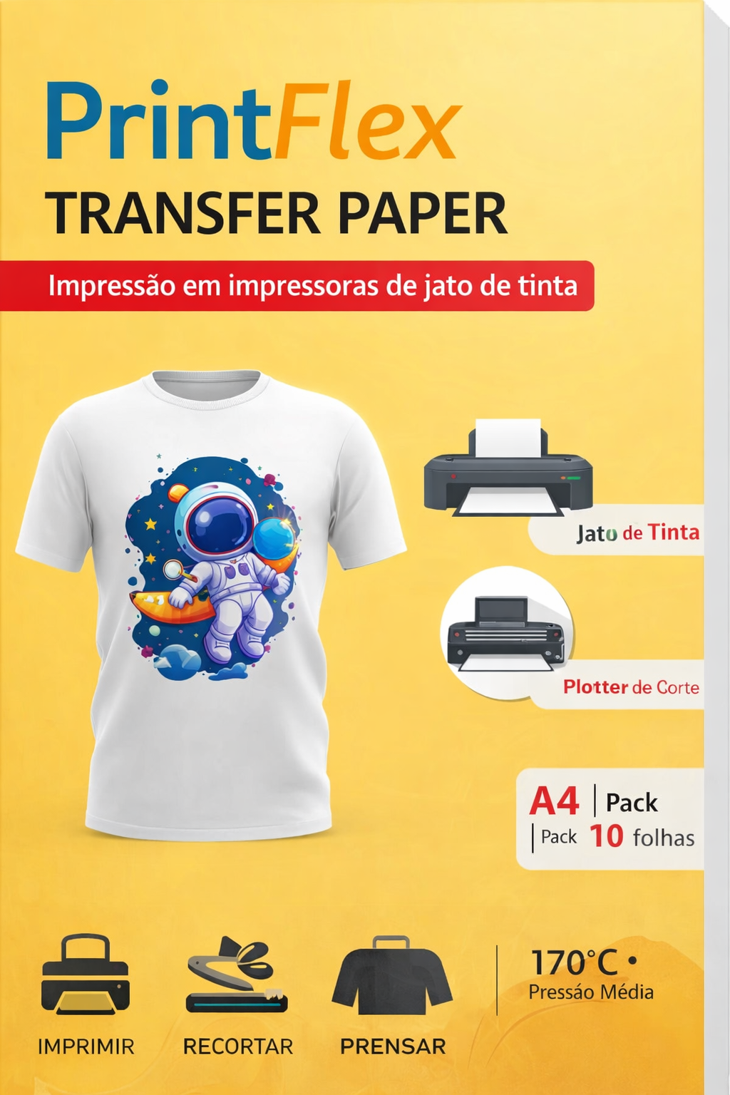 PrintFlex – Papel de Transferência para Têxtil (Alternativa ao DTF)