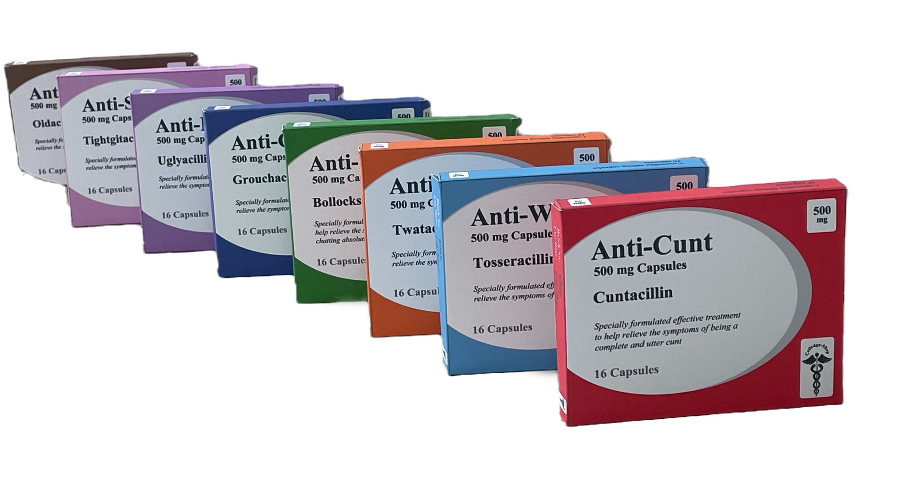 Joke Prank Pill Medication Box ~ April Fool's trick ~ funny Anti-biotic