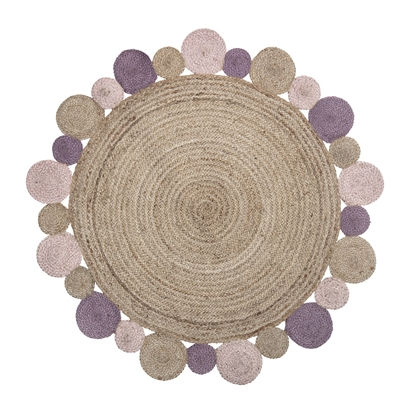 MINI - Tæppe - Jute - Rosa