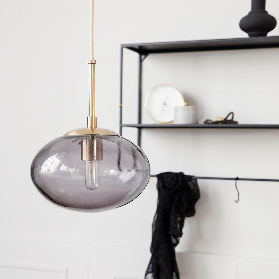 Miniaturebillede: House Doctor, Pendel lampe - Opal, grå