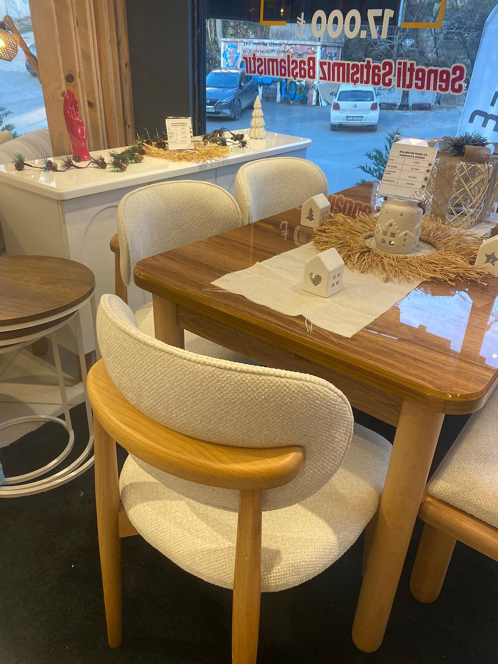 CEVİZ MDF MASA TAKIMI