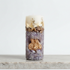 Vela Oratória Cristal Ametista – Sagrada Família