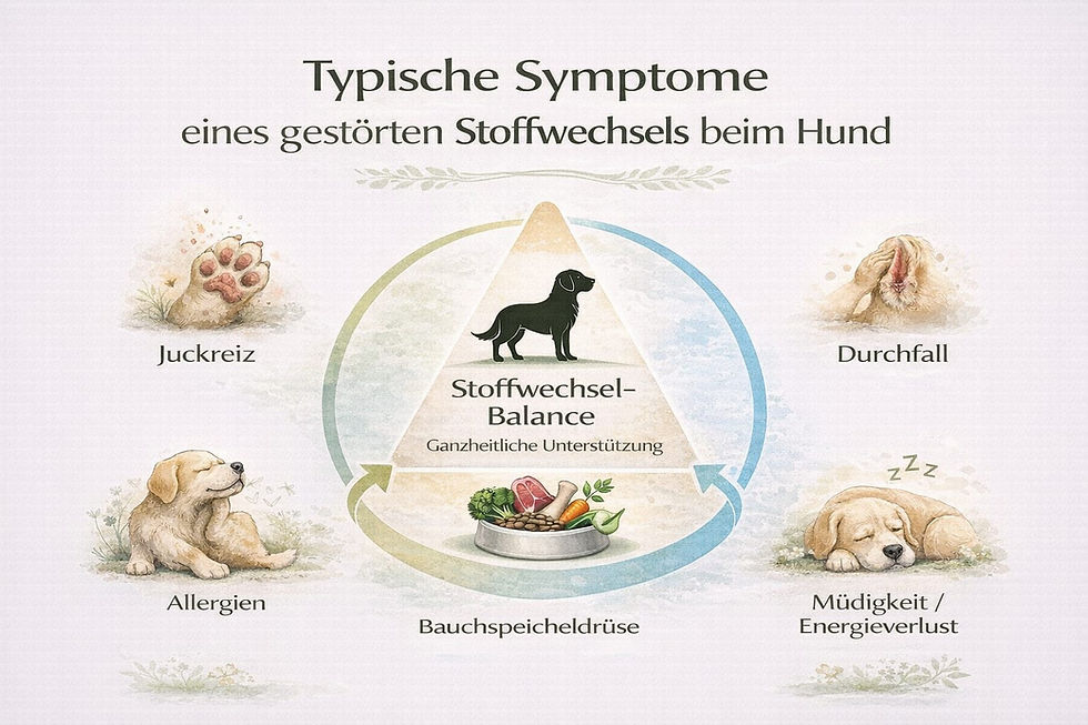 10 Warnsignale (Symptome), dass der Stoffwechsel Hund Unterstützung braucht