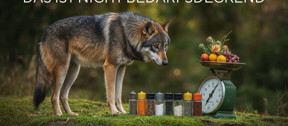 HUNDEFUTTER OHNE ZUSATZSTOFFE NICHT BEDARFSDECKEND