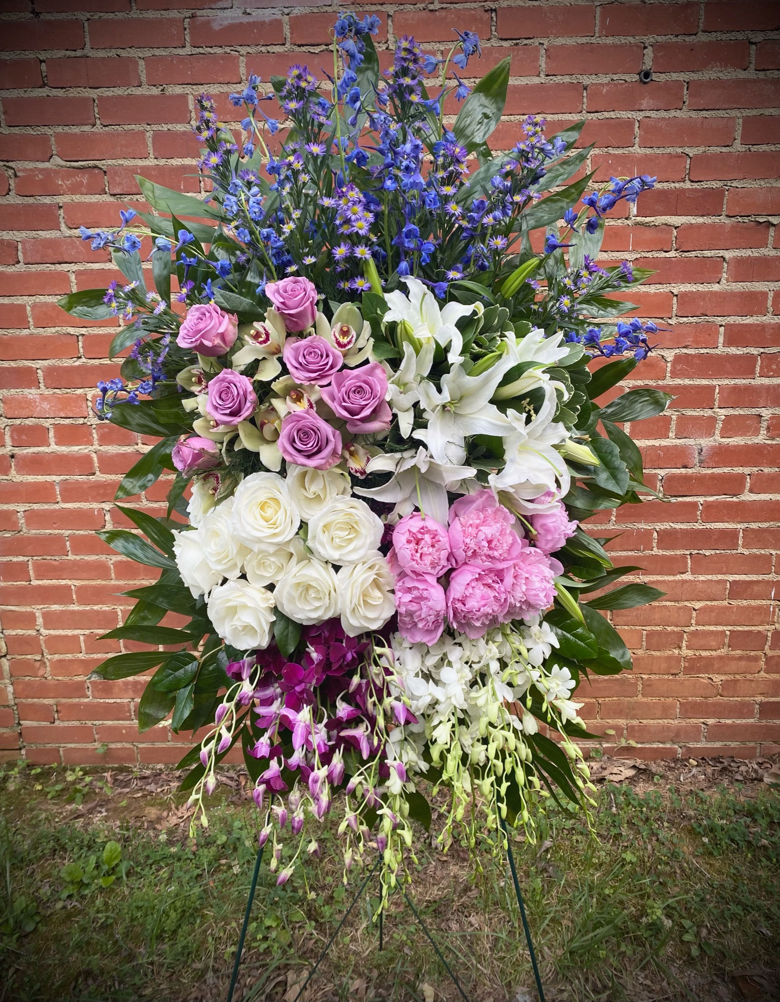 Living Garden Sympathy Spray - PLEASE CALL THE SHOP TO ORDER