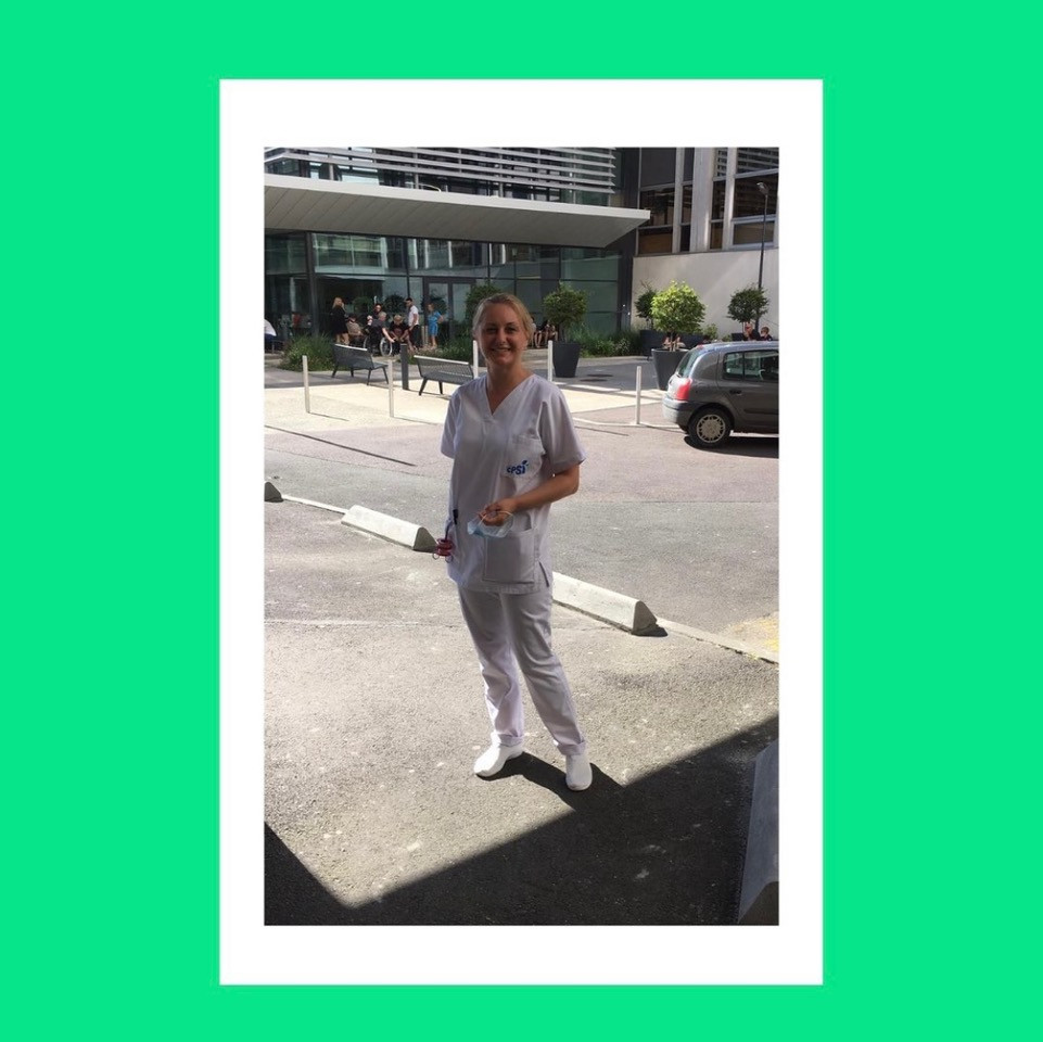 Nastia, a Build your future student during her internship in France