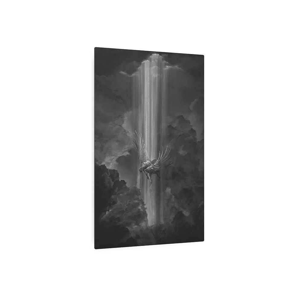 Thumbnail: "Fall Of The Lightbringer (Icarus)" Metal Print