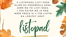 Podzim nám pokračuje... LISTOPAD