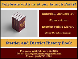 Stettler and District History Book launch party