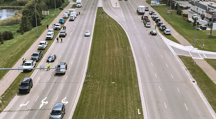 Red Deer RCMP Traffic services lead joint forces operation