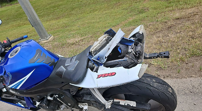 Parkland RCMP investigate rear end collision involving motorcycle