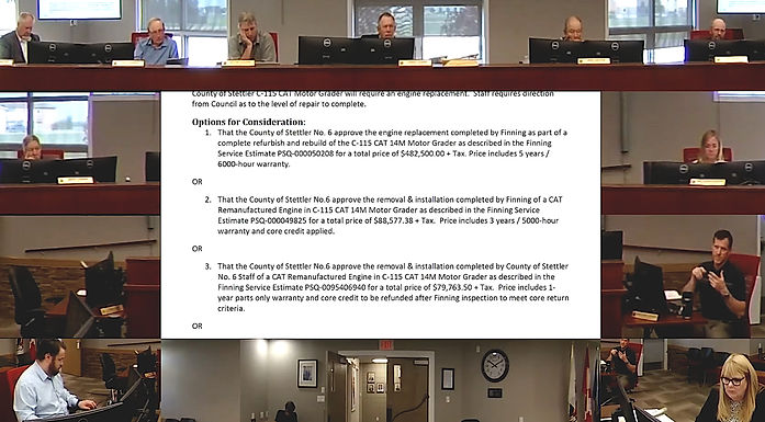 County of Stettler council approves $480k grader repair