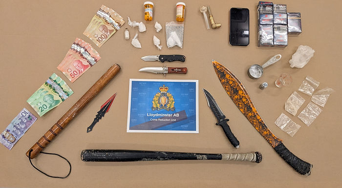 Lloydminster RCMP seize weapons and drugs