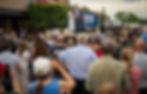 Pierre Poilievre and his wife Anaida Poilievre launch his by-election campaign office opening in Camrose.
