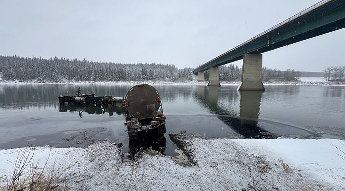 Smoky Lake RCMP responds to tanker in North Saskatchewan River