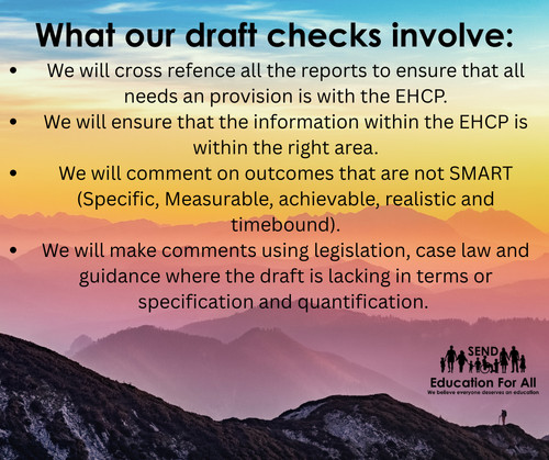 EHCP -draft check | EducationForAll