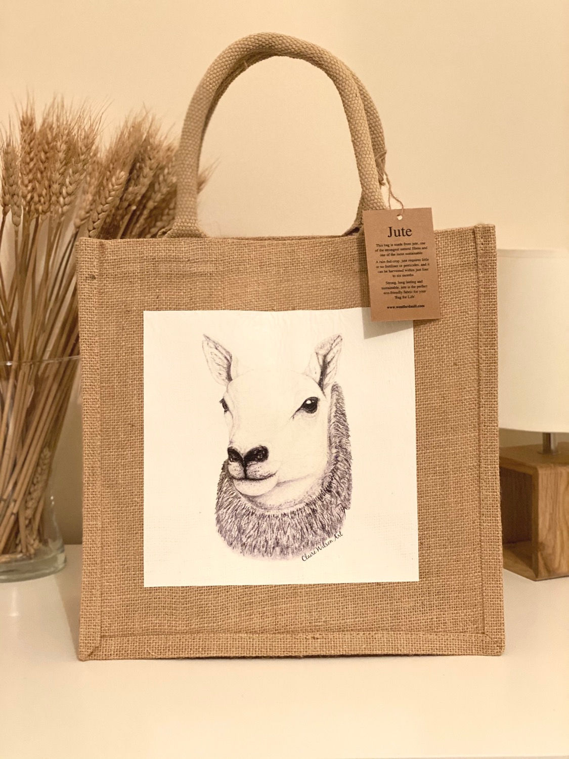 ‘QUEEN OF THE SOUTH’ MIDI JUTE BAG