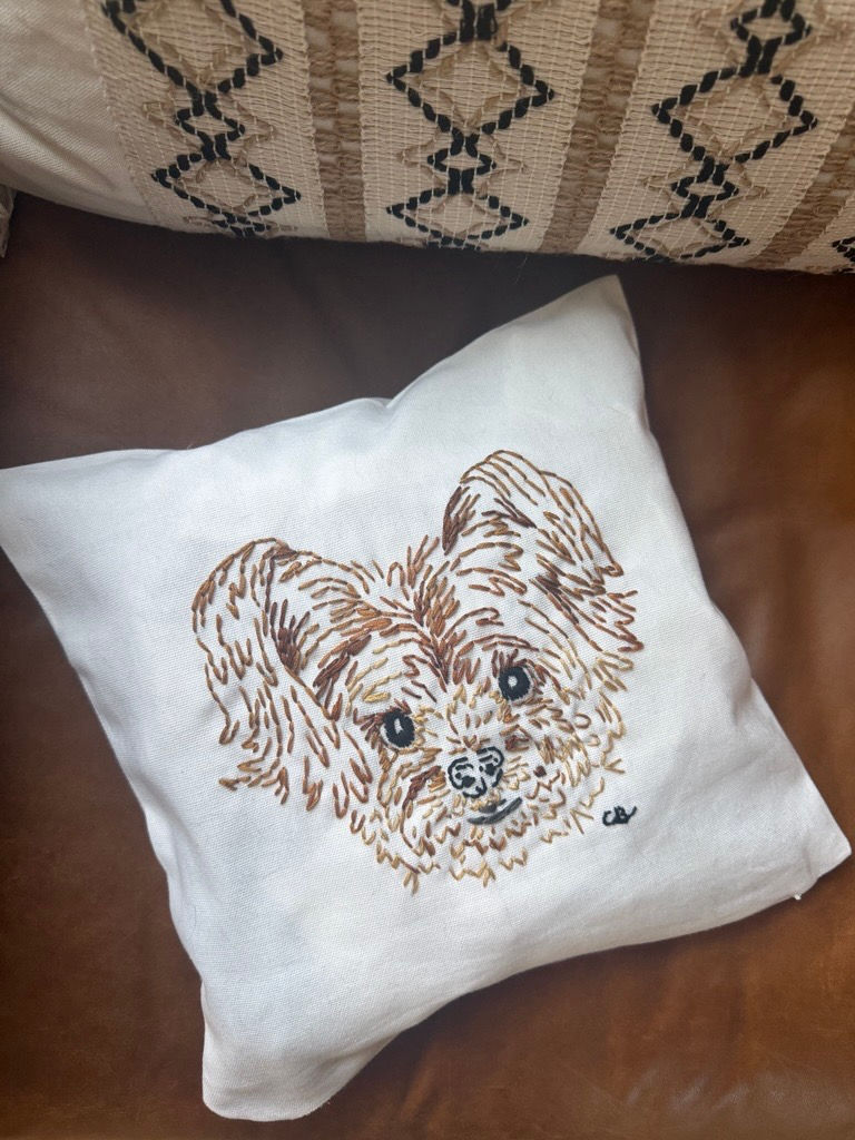 Thumbnail: Pet Portrait Pillow 12 x 12 square