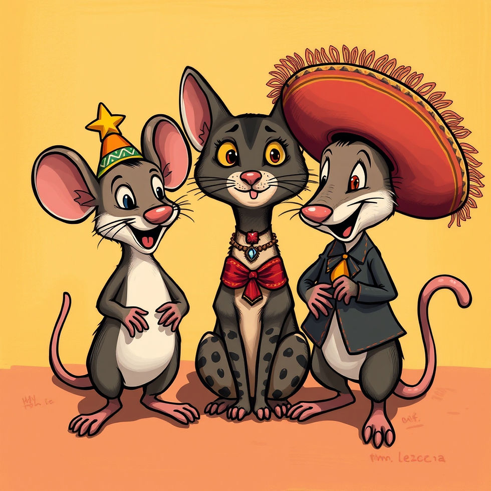 2 Mice & Fanz the Cat Los Reyes Cinco De Mayo Party!