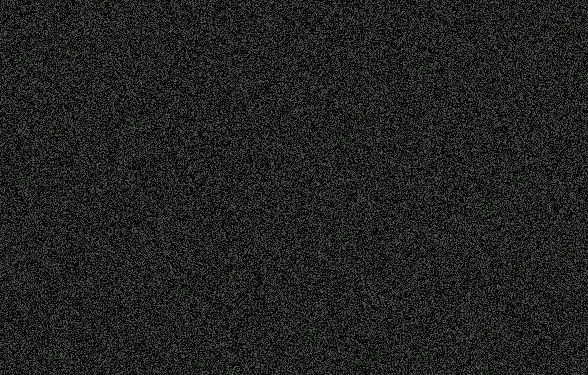 White Noise on Black Background
