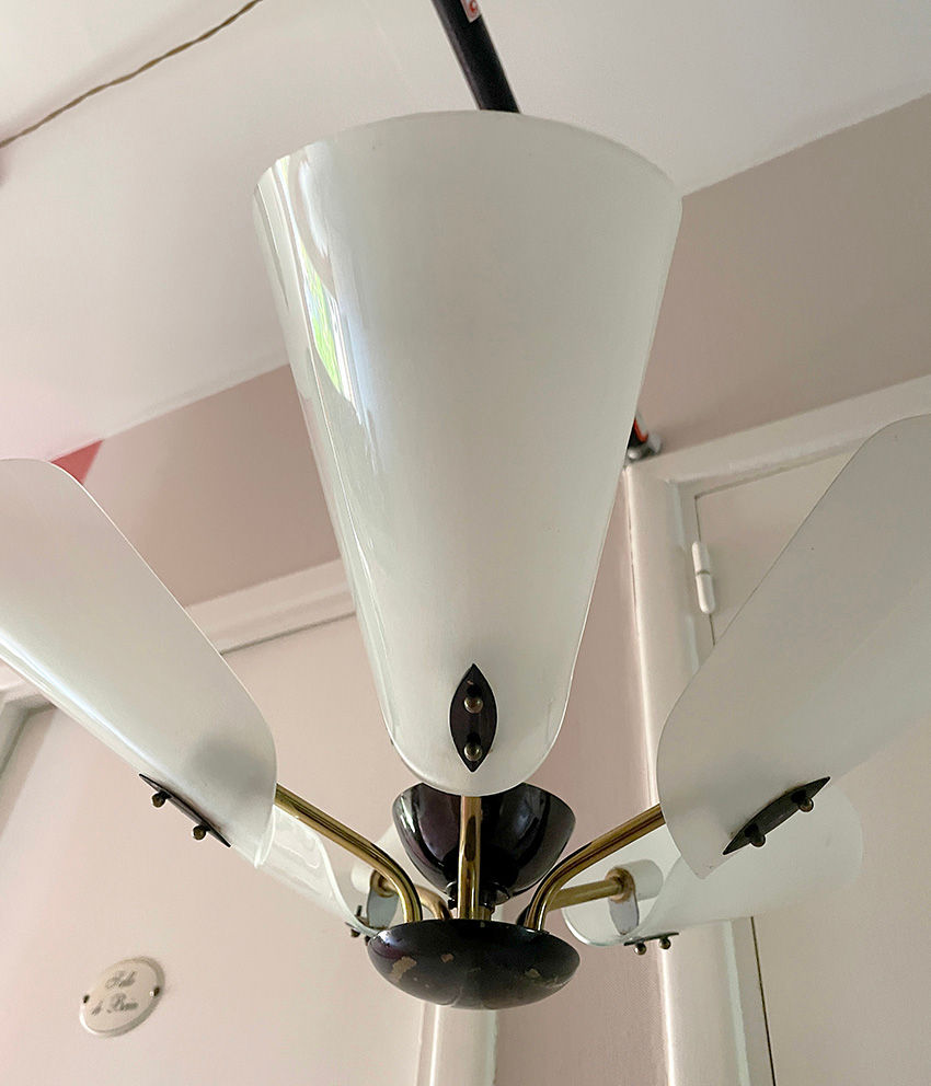 Miniature : Suspension, Lustre, Design 50, Pierre Guariche.