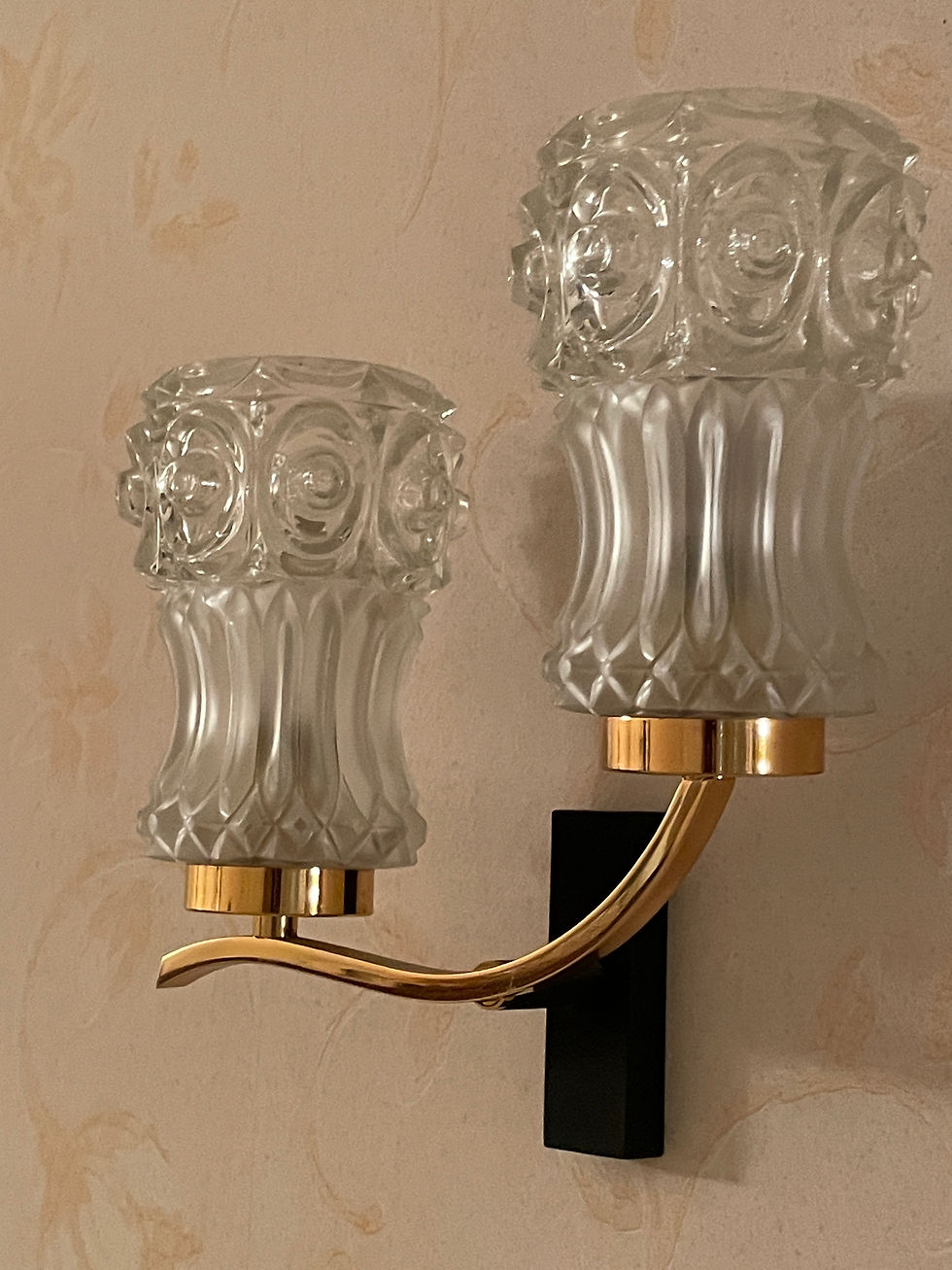 Miniature : Paire d'appliques doubles Jean Gandelin, design 60.