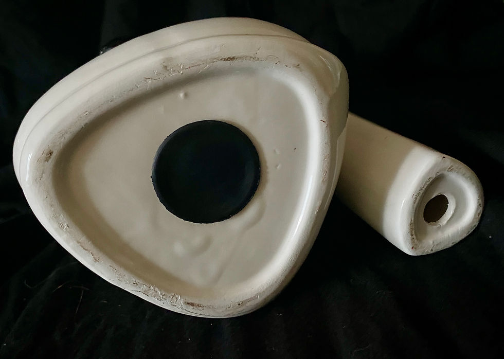 Miniature : Grande tirelire en céramique design 80, talon haut.