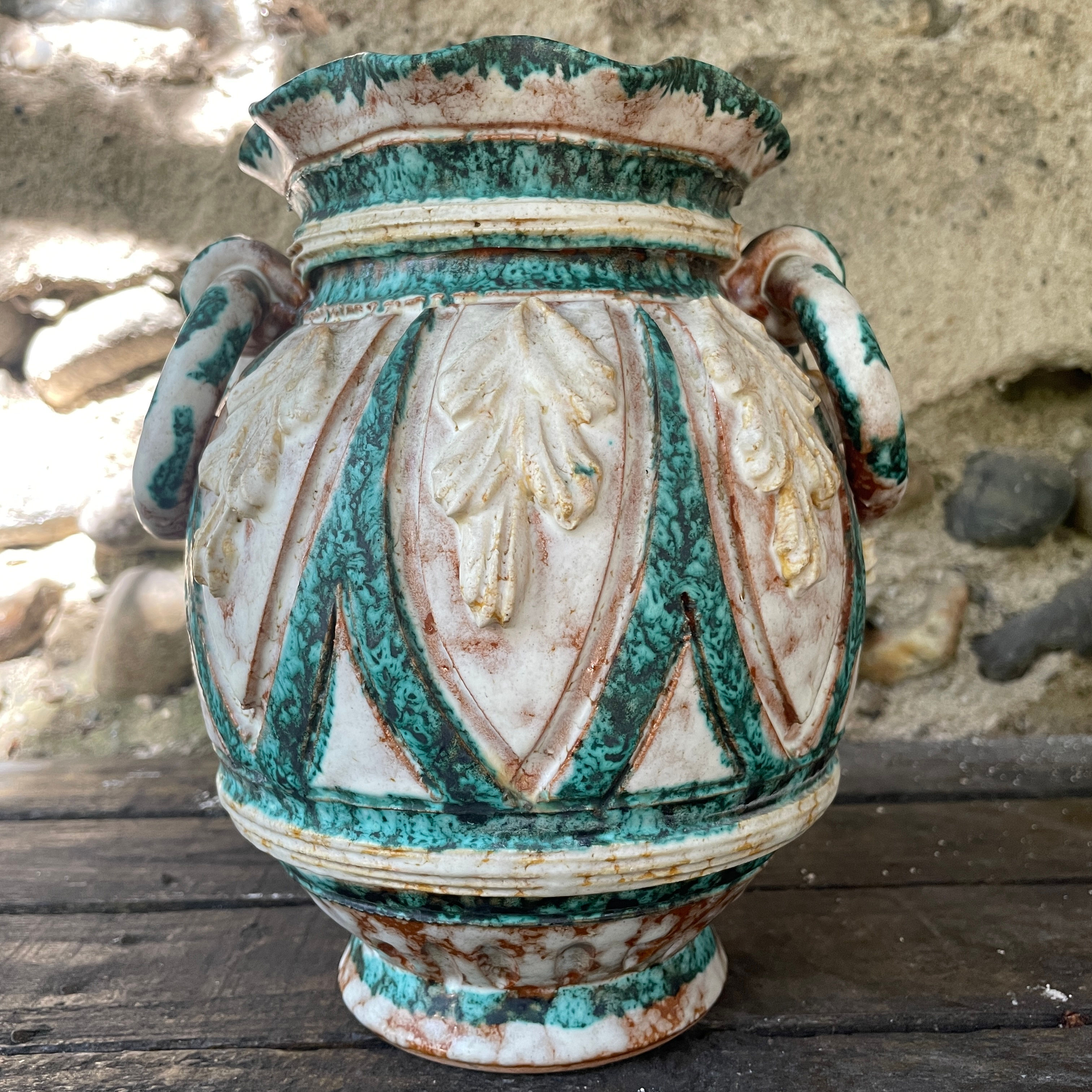 Vase en céramique design 60 attribué à Alvino BAGNI.