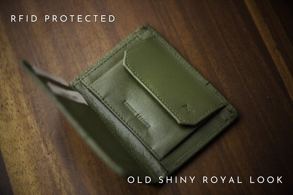 Thumbnail: Royal Ostrich Pattern Luxury Wallet - Olive Green
