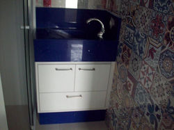 Lavatório com rodabase em BLUE STTELAR _Não perca tempo, agende o seu orçamento!_Email_ jaraguamarmo