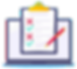 complete-checklist-with-check-marks-tick-and-x-popped-above-the-notebook-or-laptop-monitor