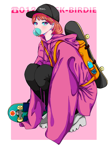 照りちゃん スケボー.png