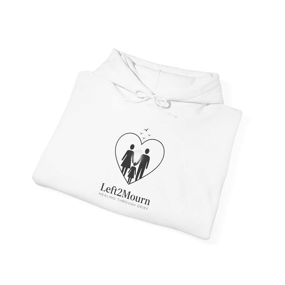 Thumbnail: Hoodie — Left2Mourn Heart Silhouette Hoodie
