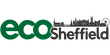 EcoSheffield Logo in green and grey