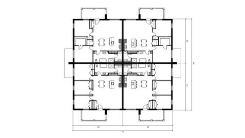 o Les immeubles Luxor, Saguenay, Québec - Plan Quadrex