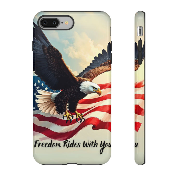 American Eagle Phone Case, Tough Cases, Eagle Lover Gift, Americana Cell Cover iphone 8
