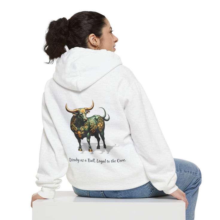 Steady as a Bull - Unisex Garment-Dyed Hoodie | Taurus Zodiac & Animal Lovers 2