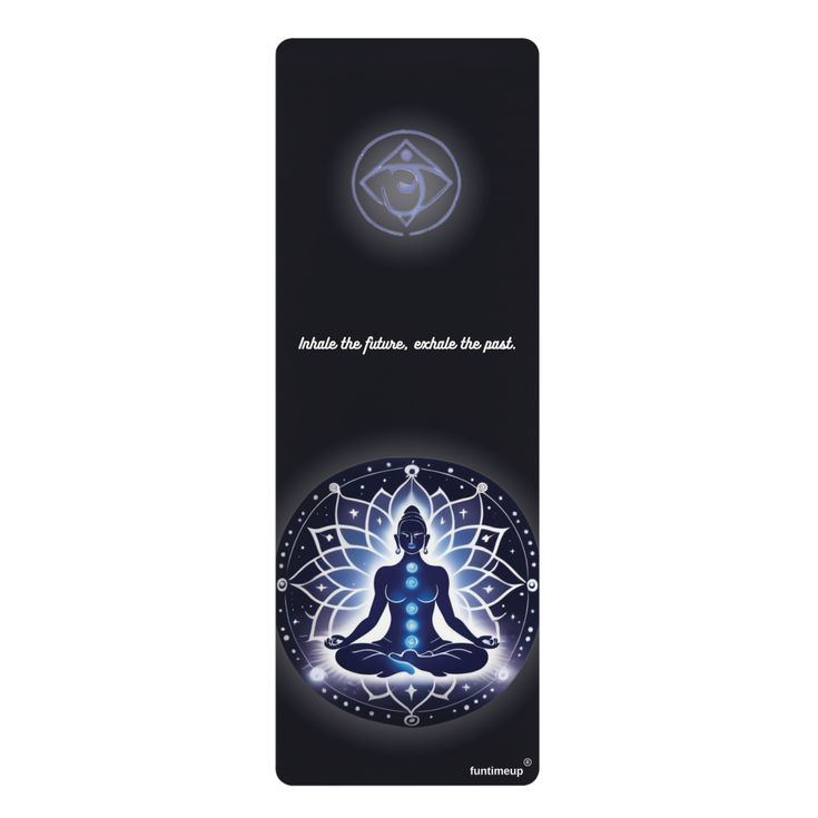 Meditation Rubber Yoga Mat - Inhale the Future, Exhale the Past, Fitness Gear front page