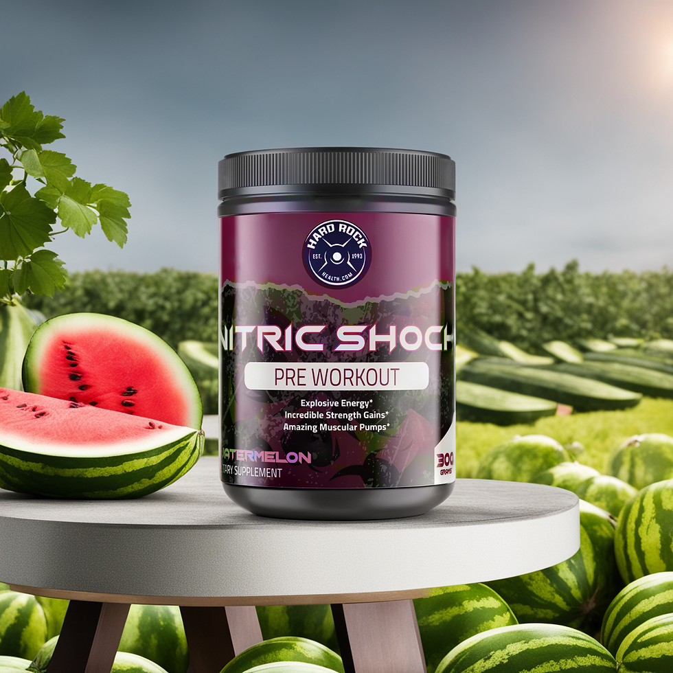 Hard Rock Health® Nitric Shock Pre-Workout Watermelon 1