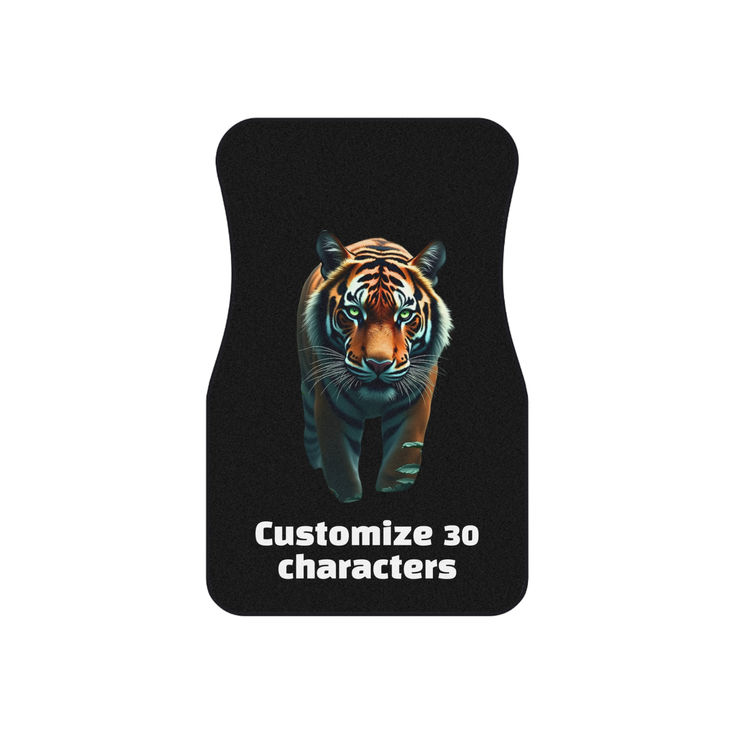 Personalized Tiger Car Mats,Auto Accessories, Gifts for Animal Lovers, Car Decor right