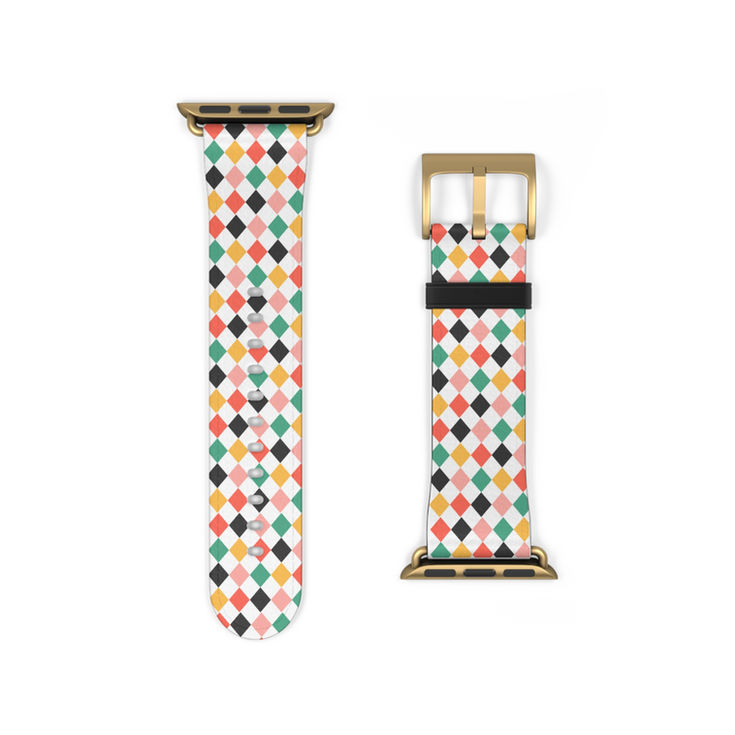 Colorful Diamond Pattern Watch Band | Stylish Accessory for All Occasions c2