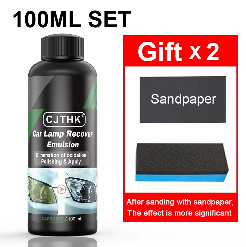 Car Headlight Restoration Kit | Scratch Remover & Oxidation Repair | Headlight Polish Liquid