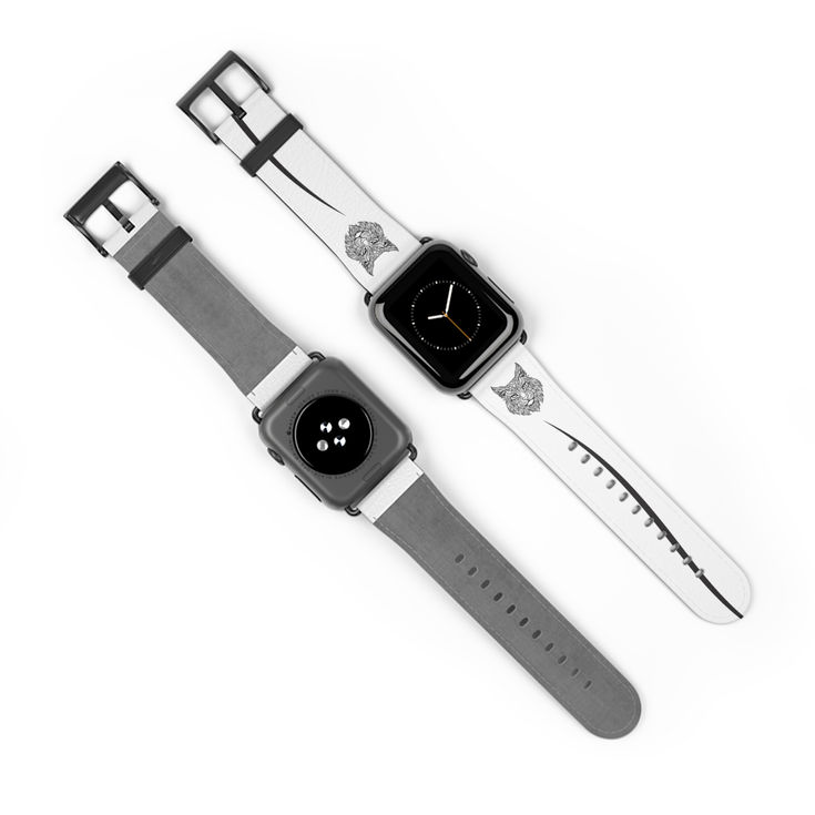 Stylish Cat Watch Band, Perfect for Animal Lover, Silicone Strap for Apple Watch b