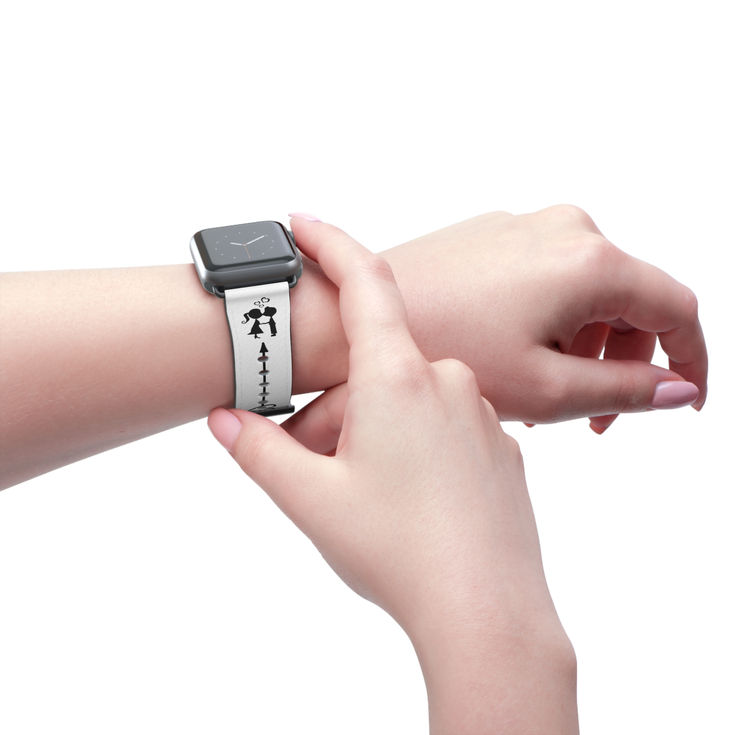 Romantic Couple Watch Band - Love Themed Smartwatch Strap, Birthday Gift for Him d