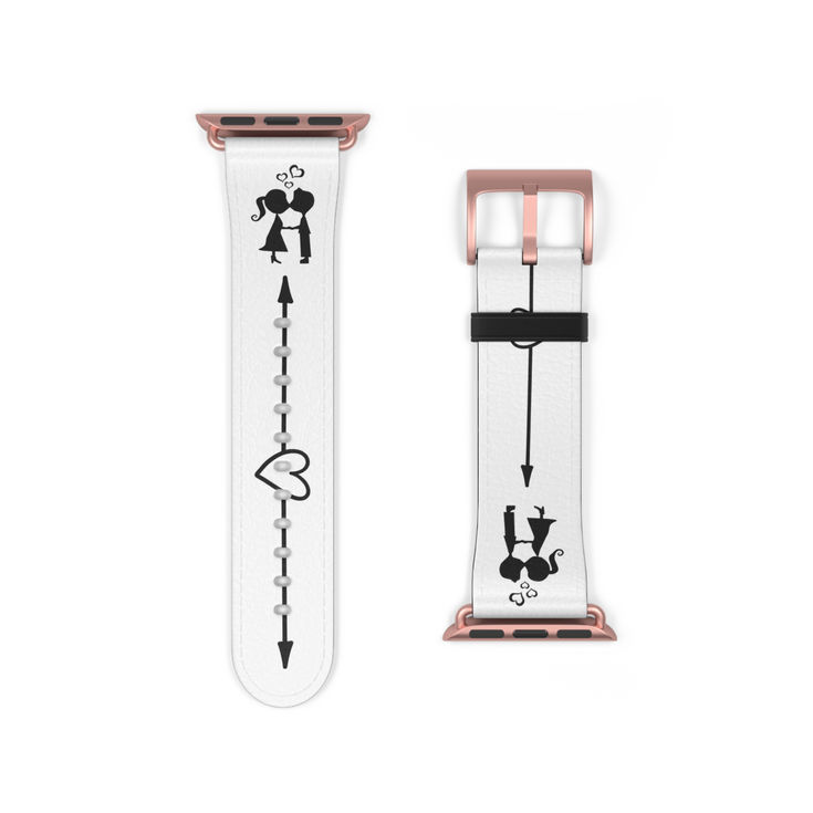 Romantic Couple Watch Band - Love Themed Smartwatch Strap, Birthday Gift for Him y